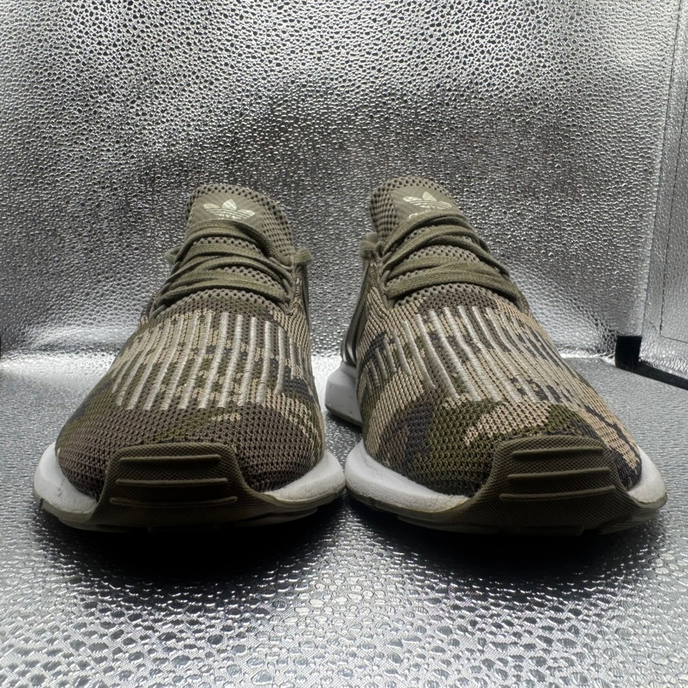 Size 7.5 Adidas Swift Run Shoes Mens Camo Green Excellent BD7976 Trainers - Picture 4 of 11